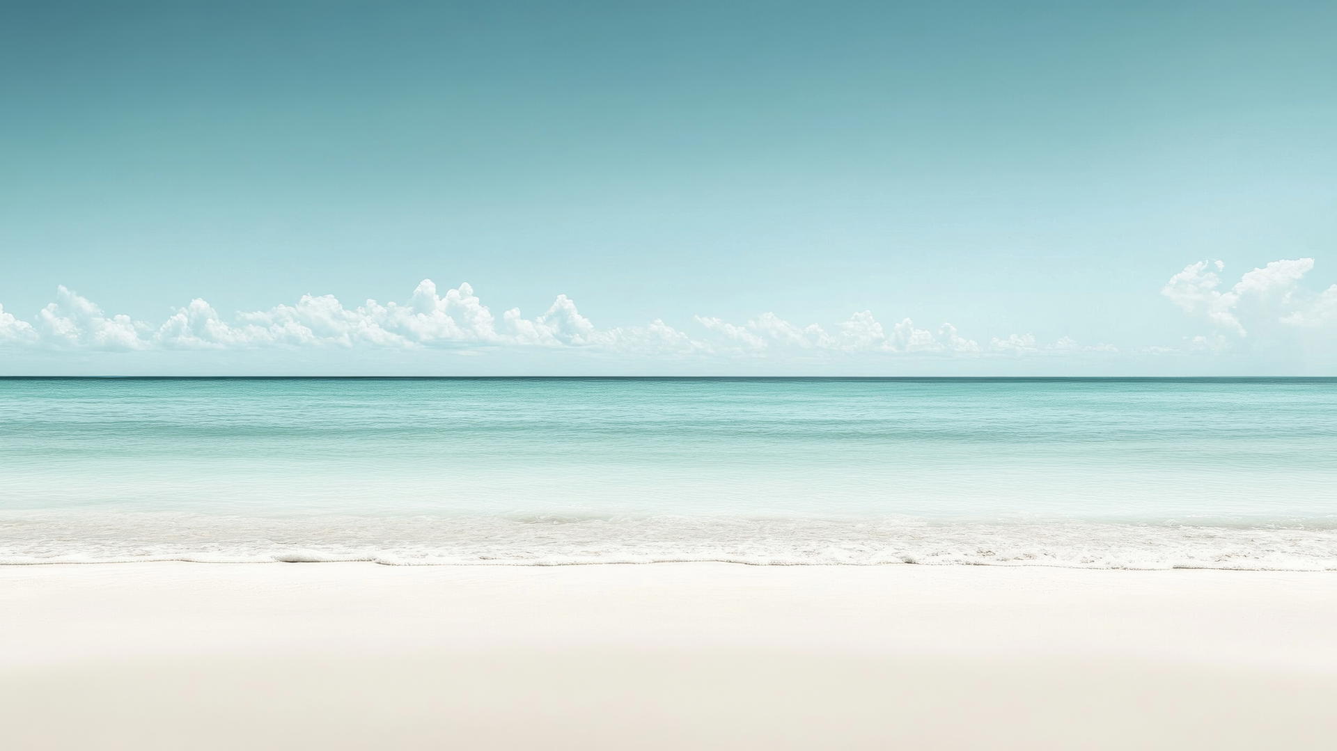 beach background wallpaper with minimalist beach, smooth white sand, and calm blue water