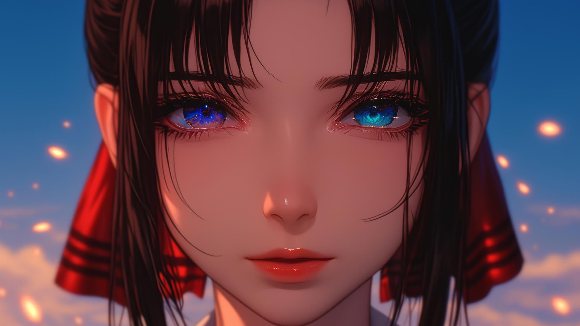 Kaguya Shinomiya with red eyes from Kaguya-sama: Love Is War