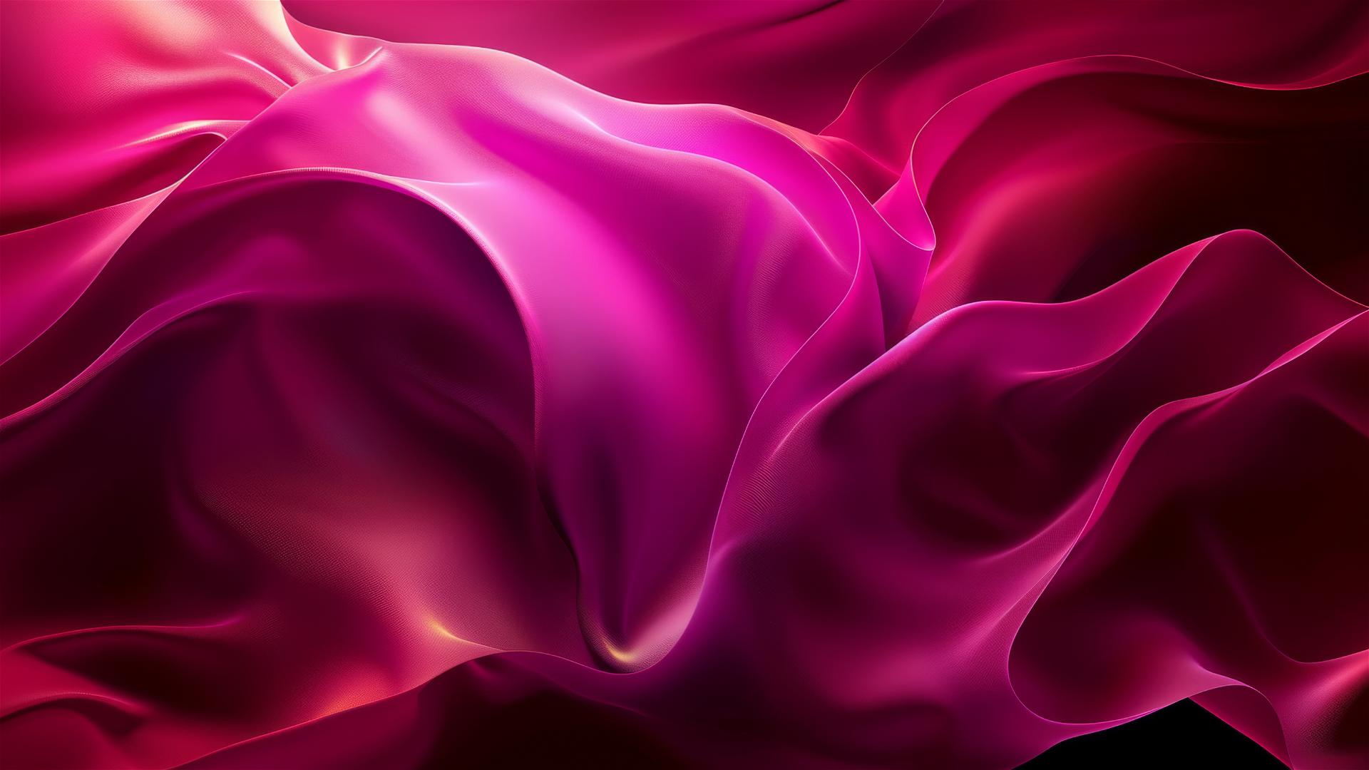Elegant dark fuchsia iPhone background with flowing shapes