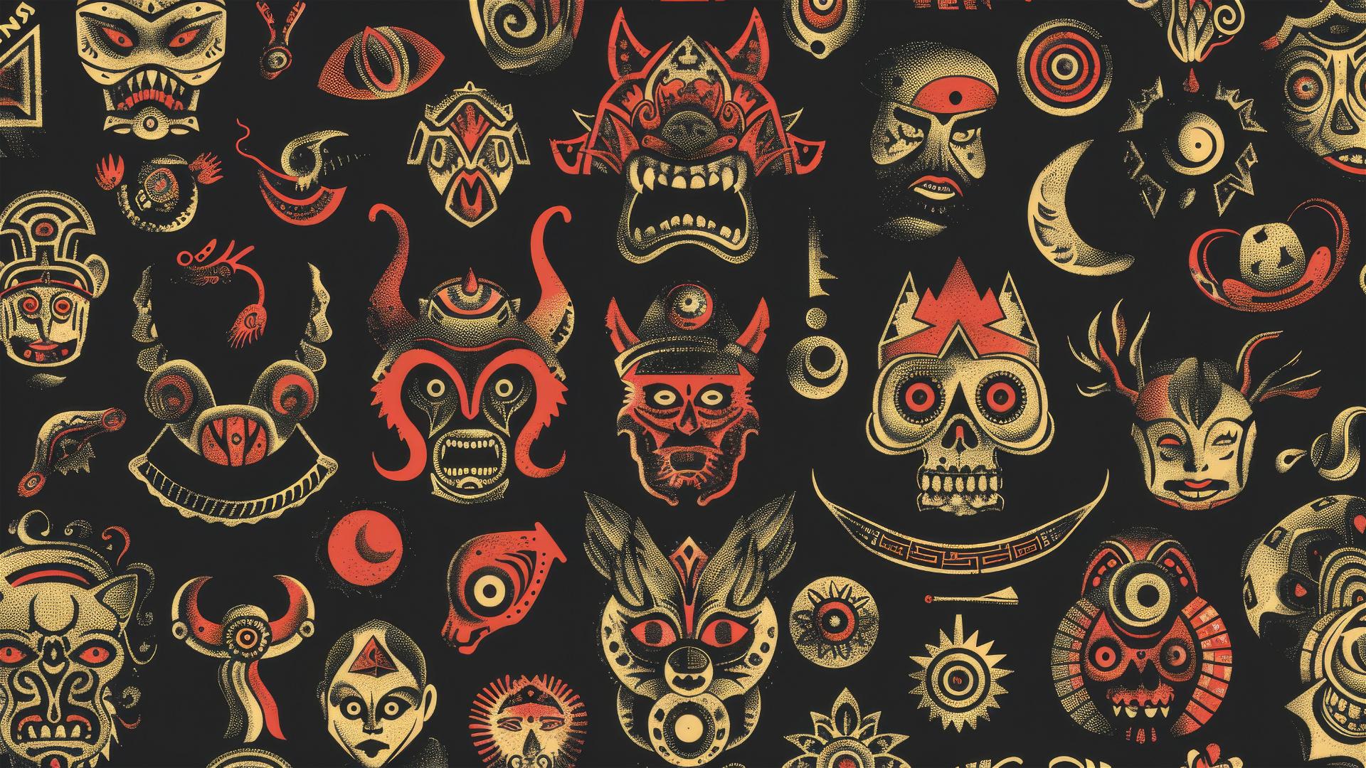 Baroque style vintage pattern design