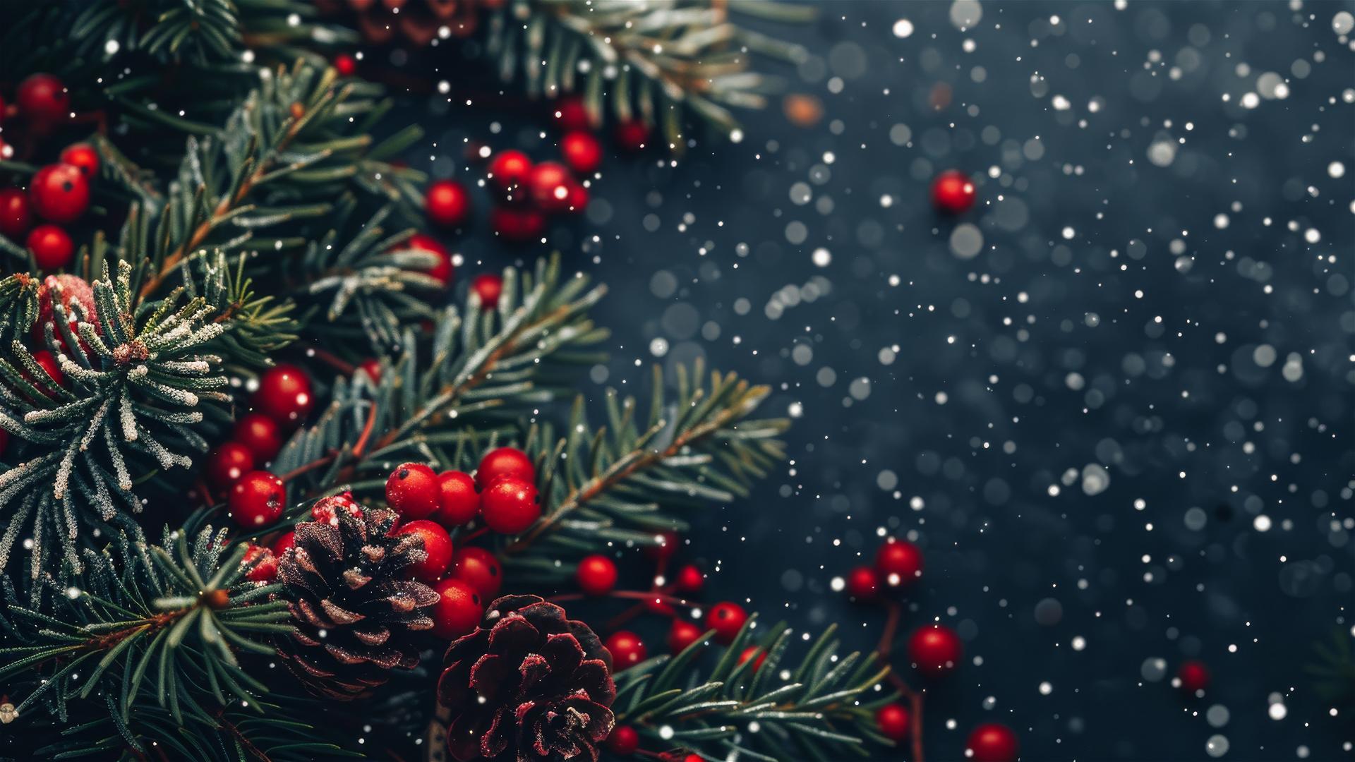 Aesthetic 4K Christmas background for iPhone