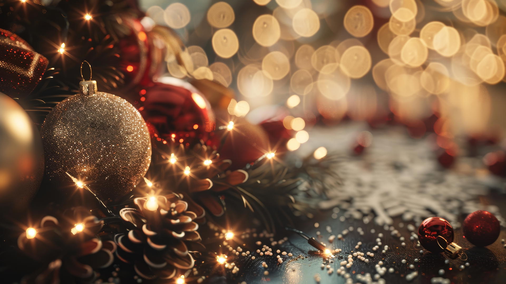 Christmas-themed 4K festive background