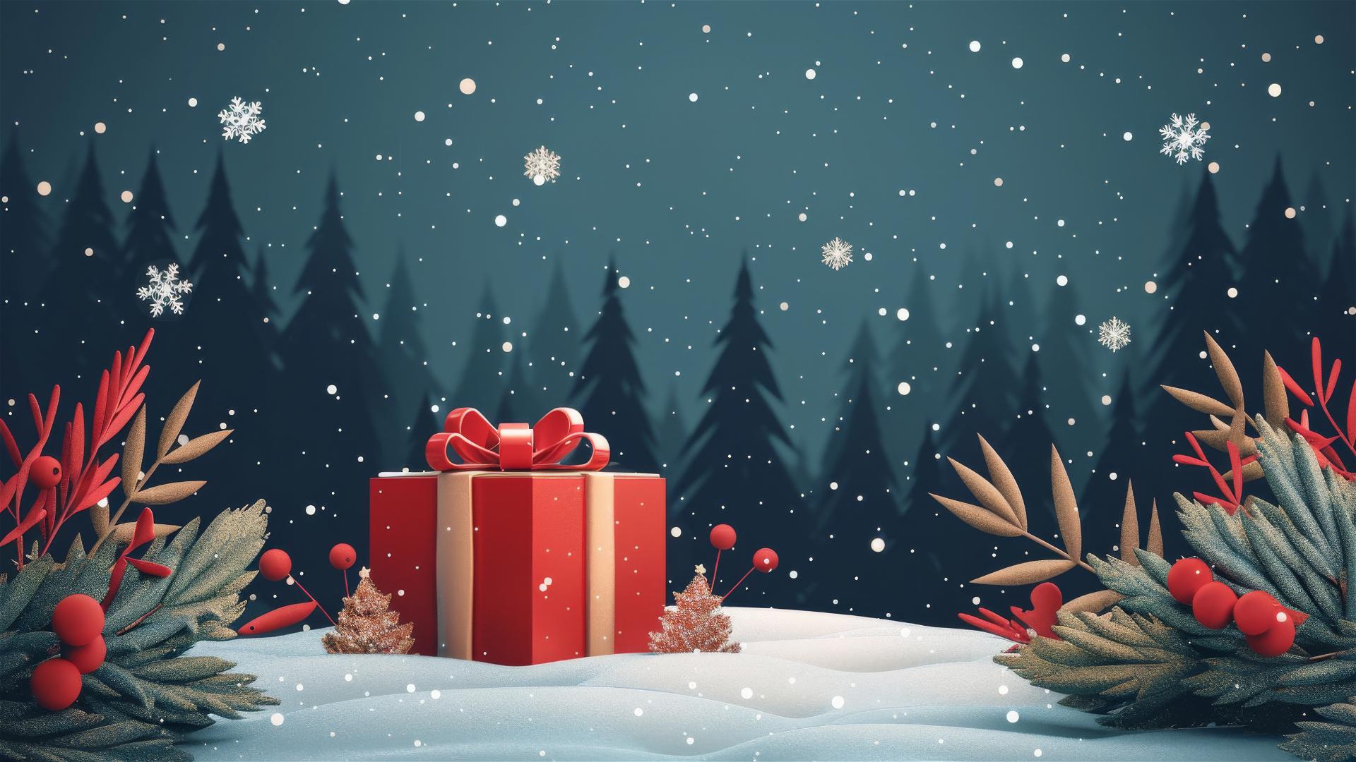 Christmas-themed vector graphic design