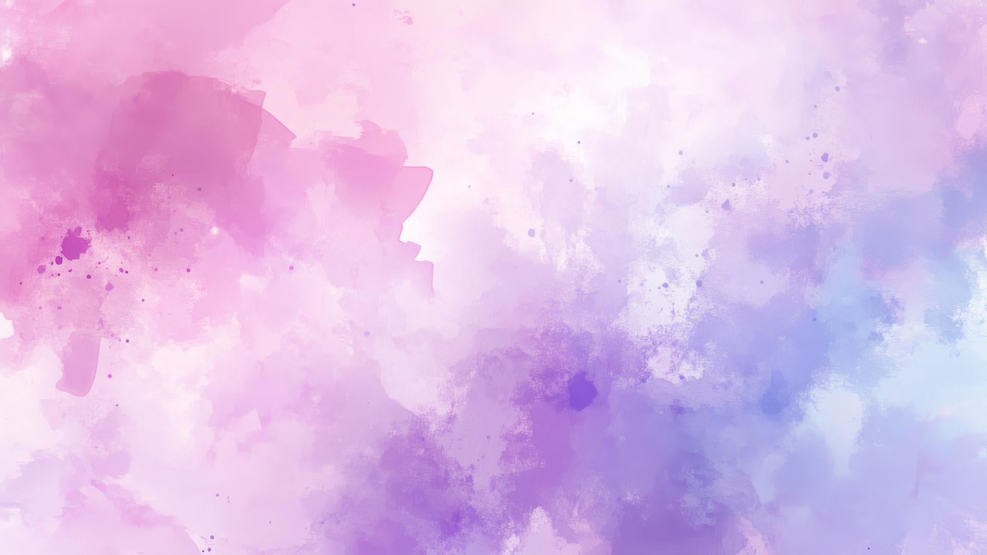 light purple wallpaper with soft splashes of pink and blue