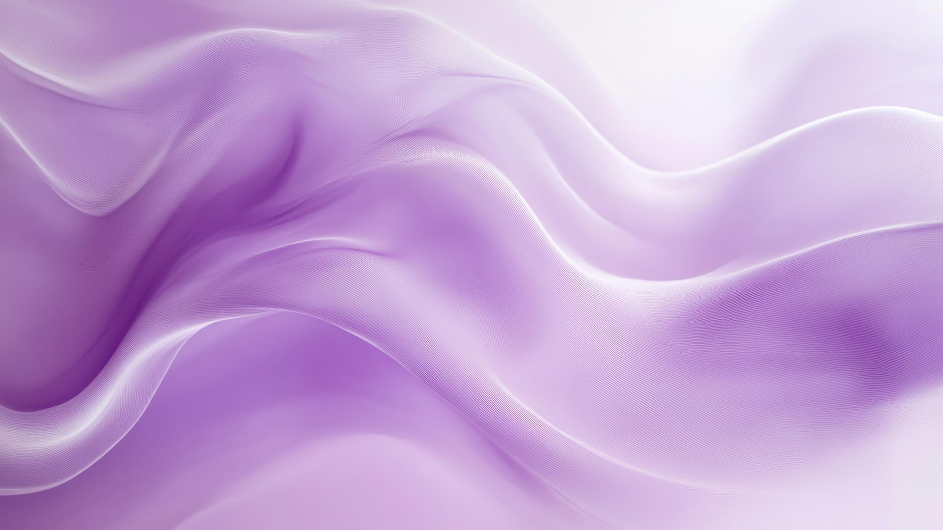 Light purple wallpaper with abstract waves and curves