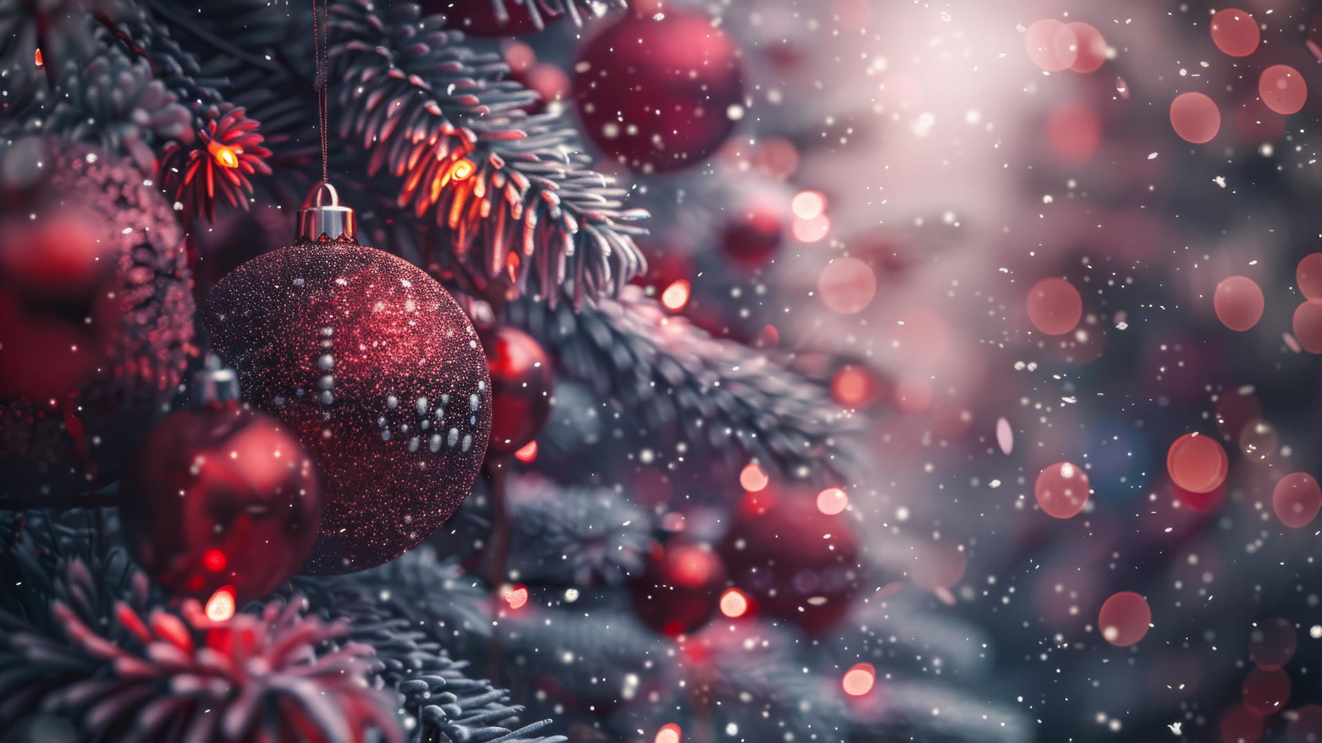 Festive Christmas-themed background in 4K resolution