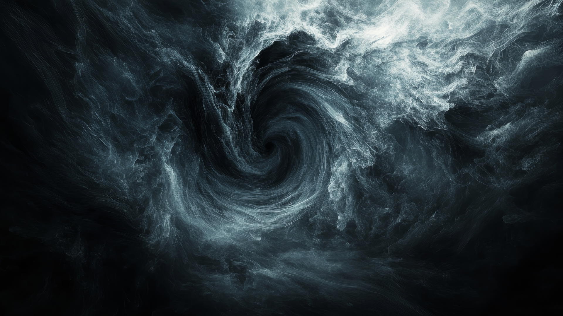 aesthetic wallpaper black with swirling vortex of smoke