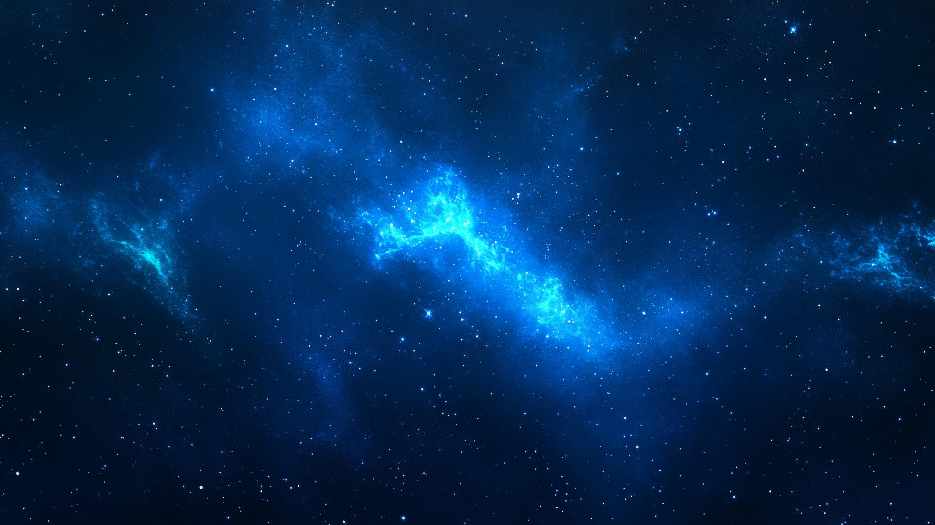 Royal blue wallpaper with a starry galaxy and twinkling stars
