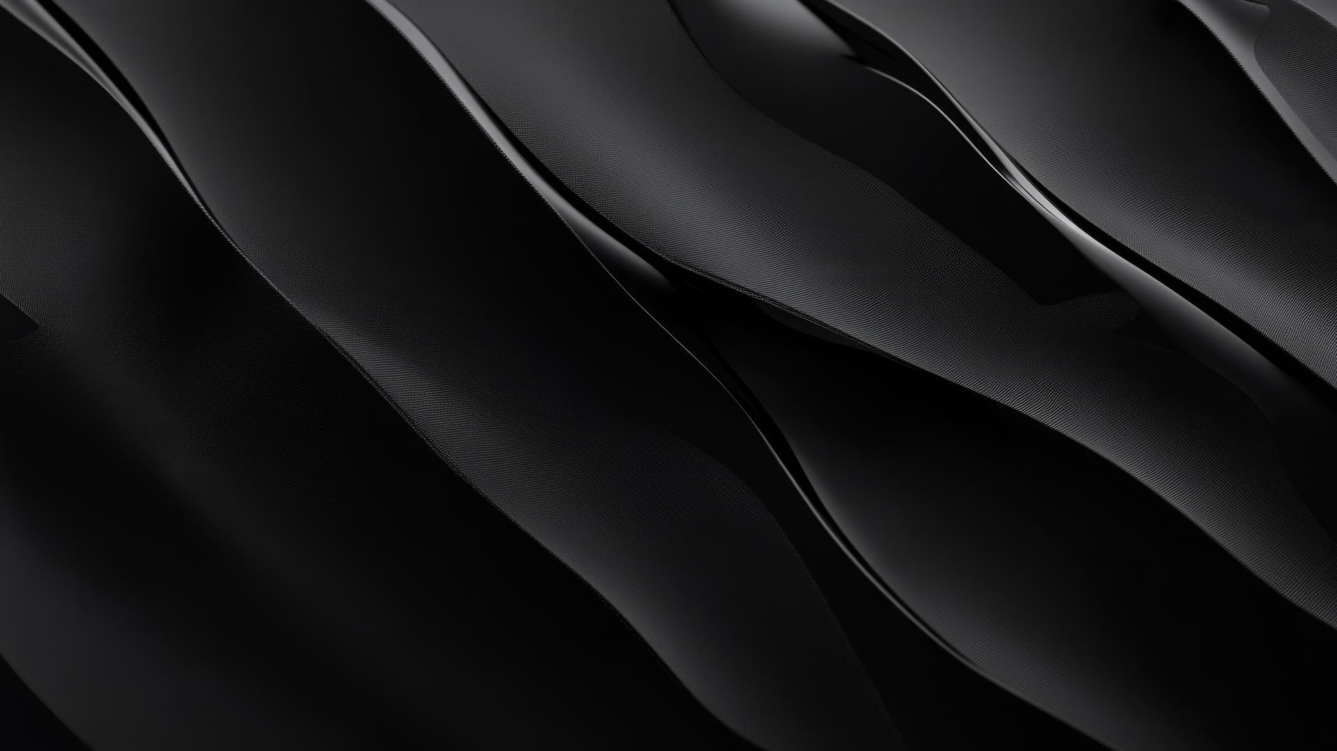 Black waves with neon-lit tips