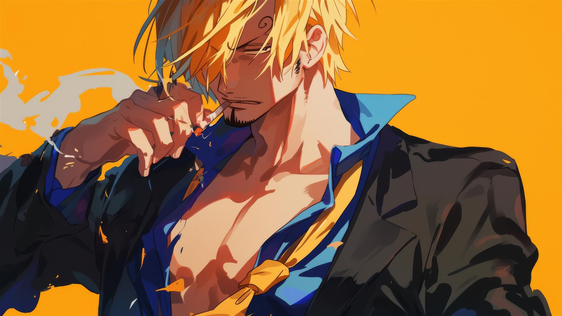 Sanji from One Piece in action pose
