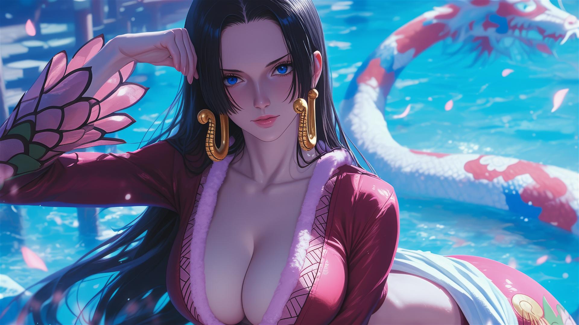Boa Hancock from One Piece in striking pose