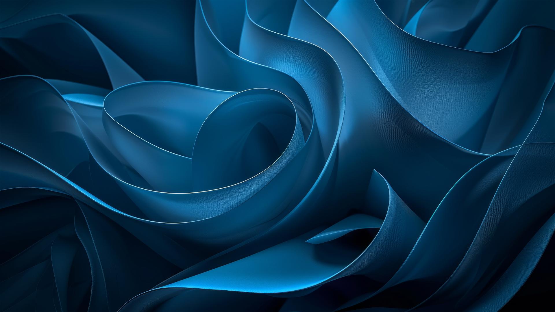 Dark peacock blue shapes on iPhone background