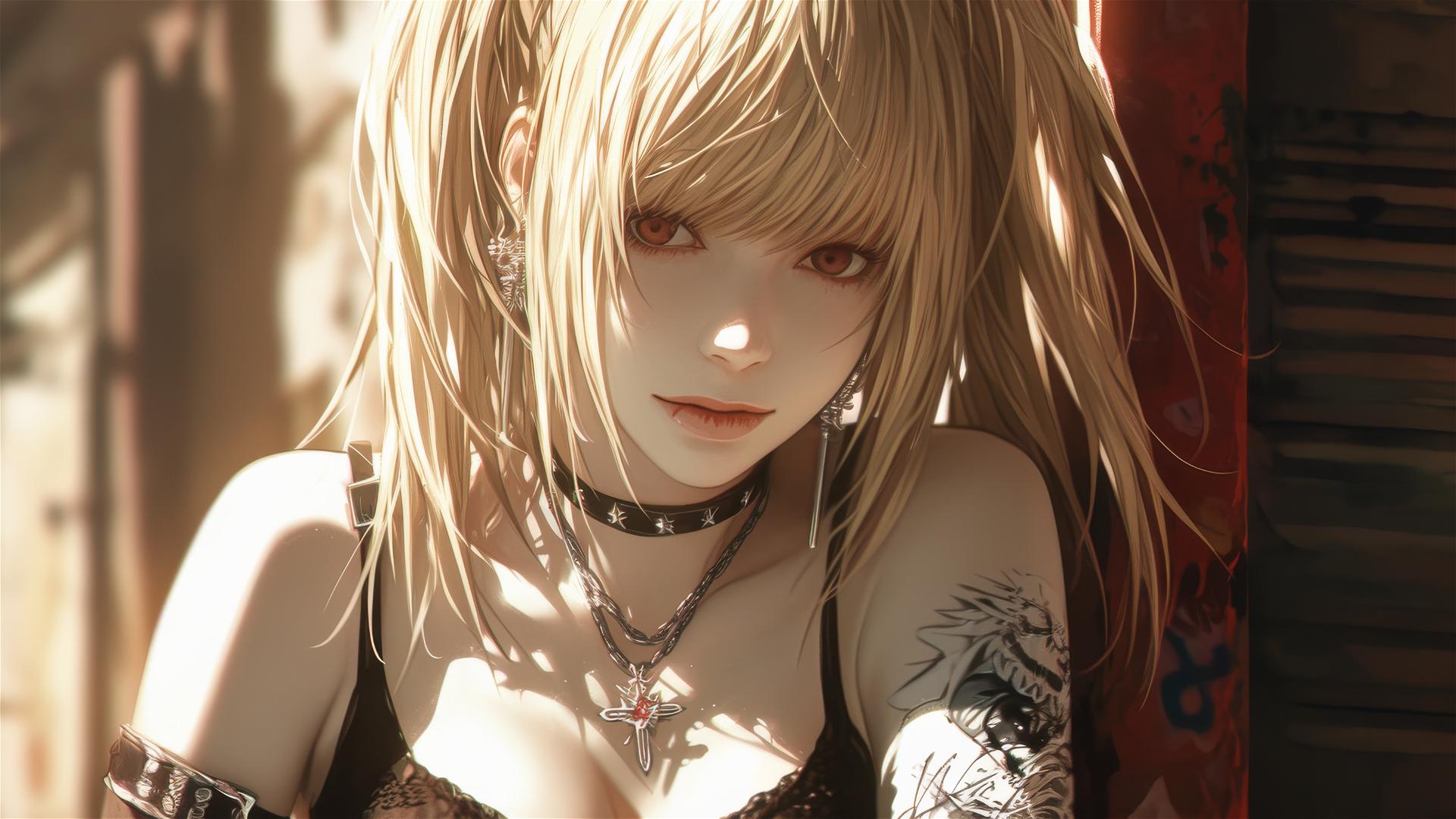 Illustration of Misa Amane from Death Note, reflecting the mood of L: Change the World