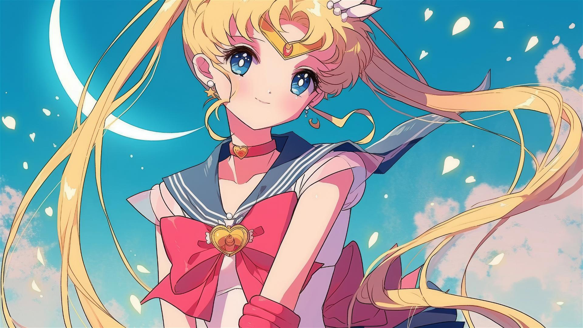 Illustration of Sailor Moon, from the anime