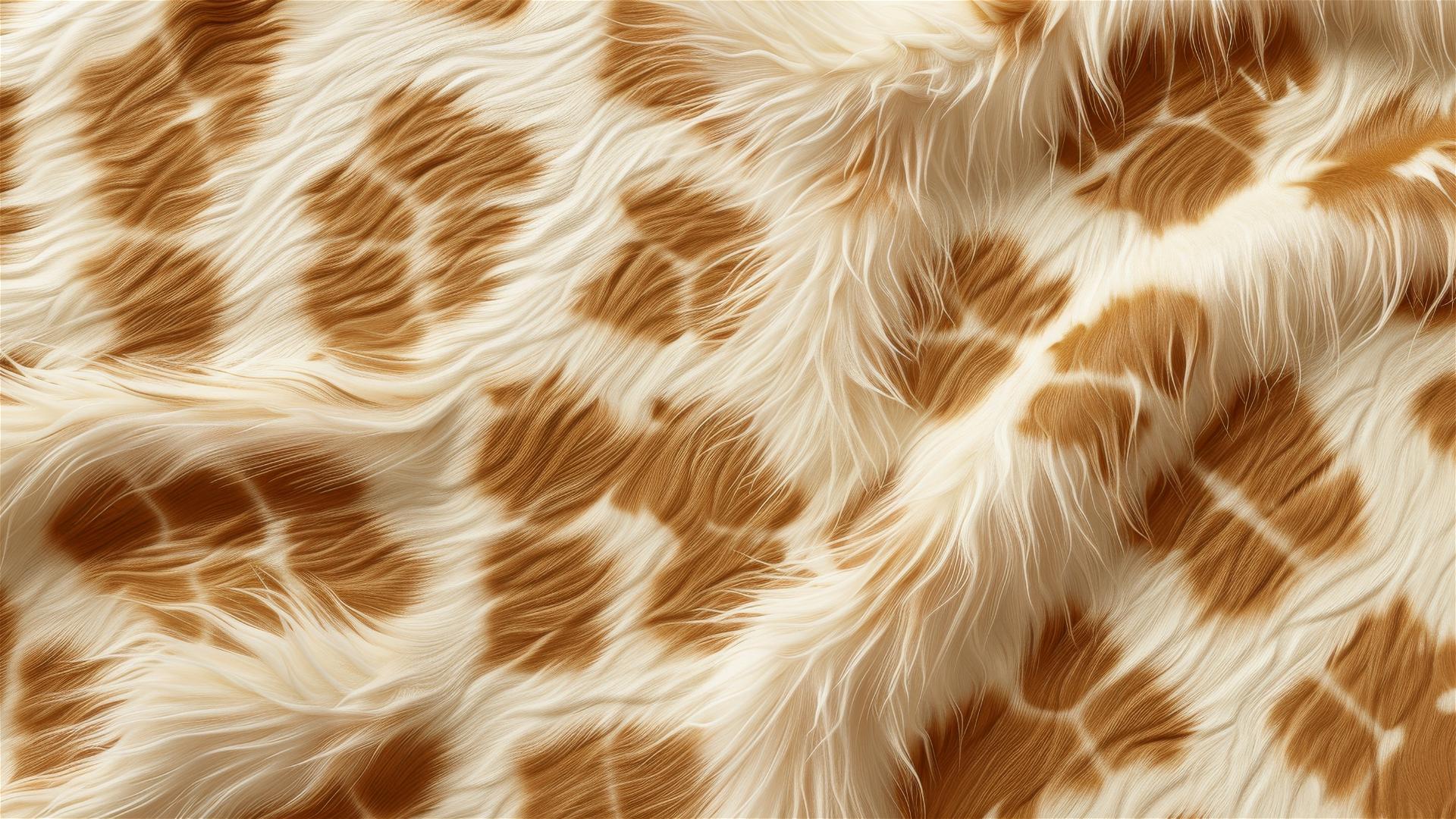 realistic fur seamless pattern featuring giraffe patches, light colors