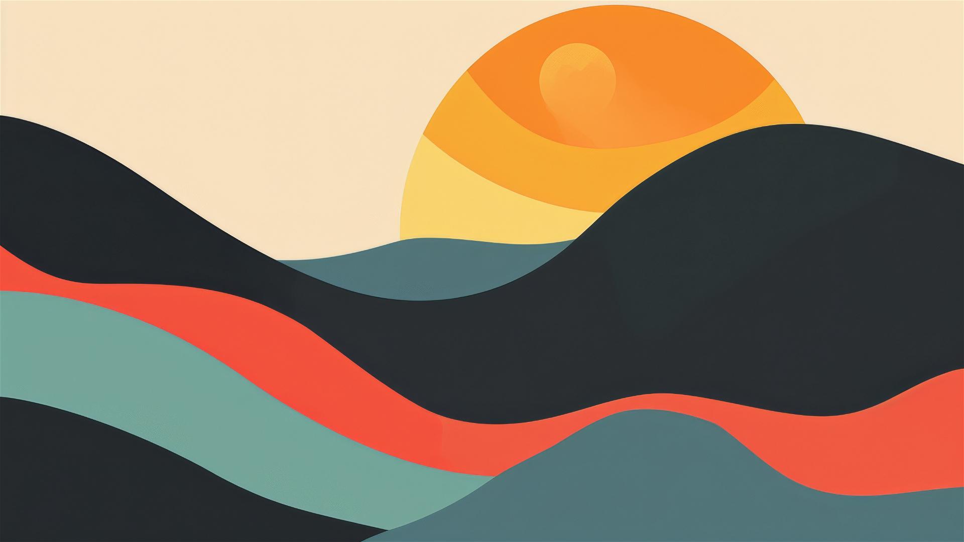 Minimalist modern abstract phone background