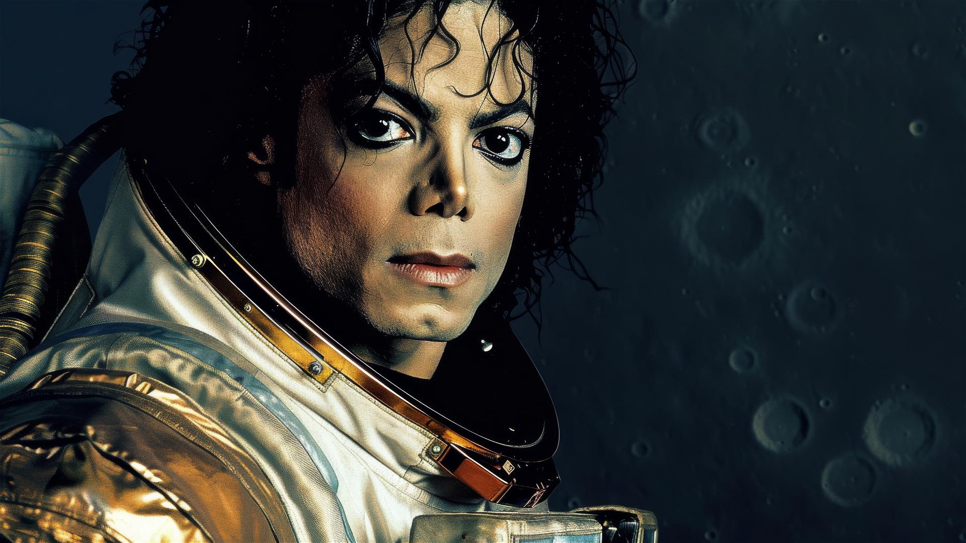 Michael Jackson on the moon in Apollo 14 mission.
