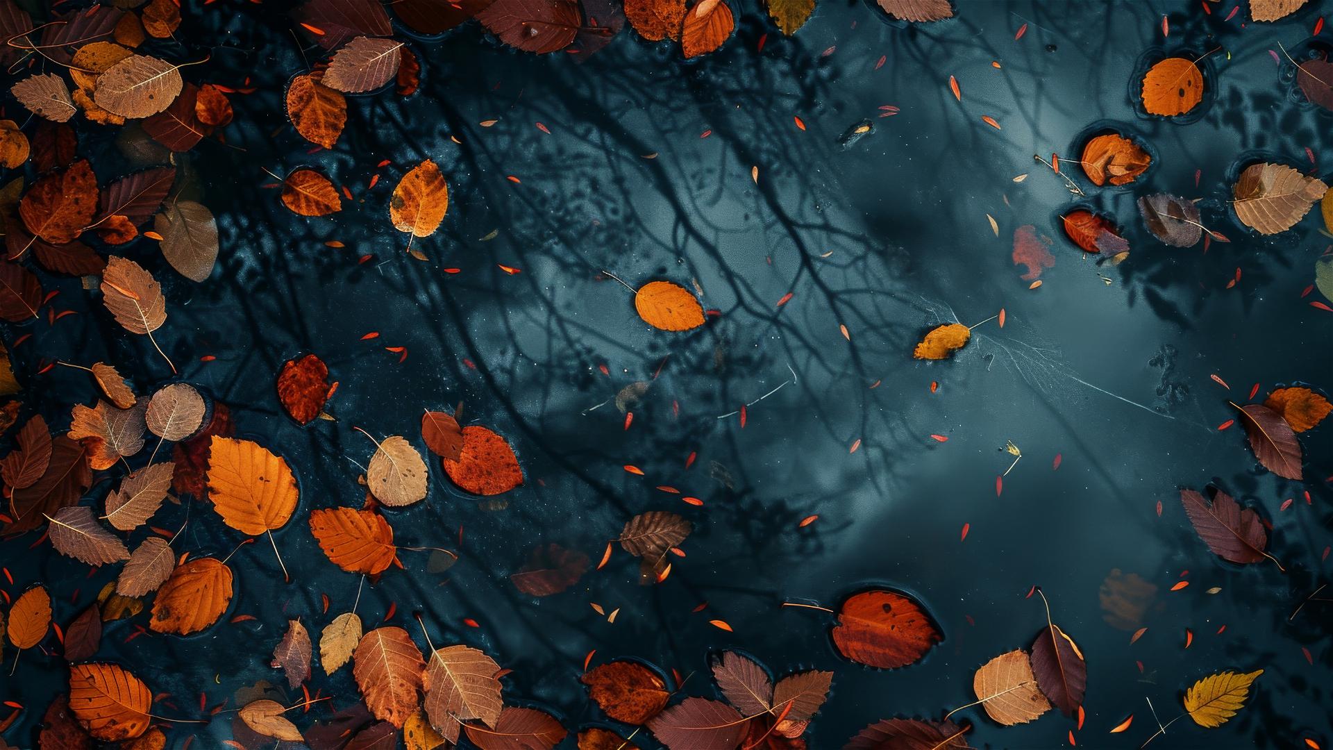 Aesthetic Autumn wallpaper with fall colors in 4K resolution