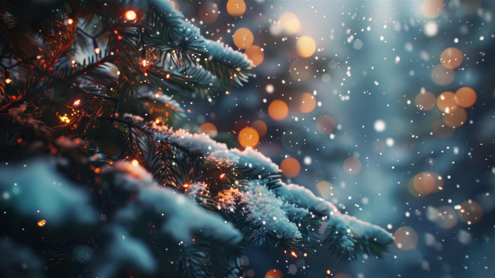 Aesthetic Christmas background in 4K resolution