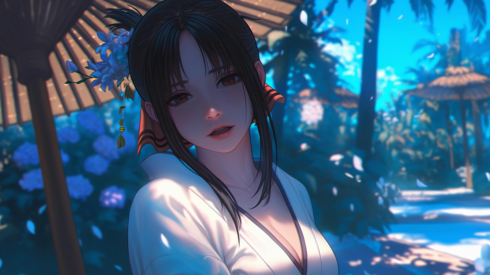 Kaguya Shinomiya art portrait with elegant features.