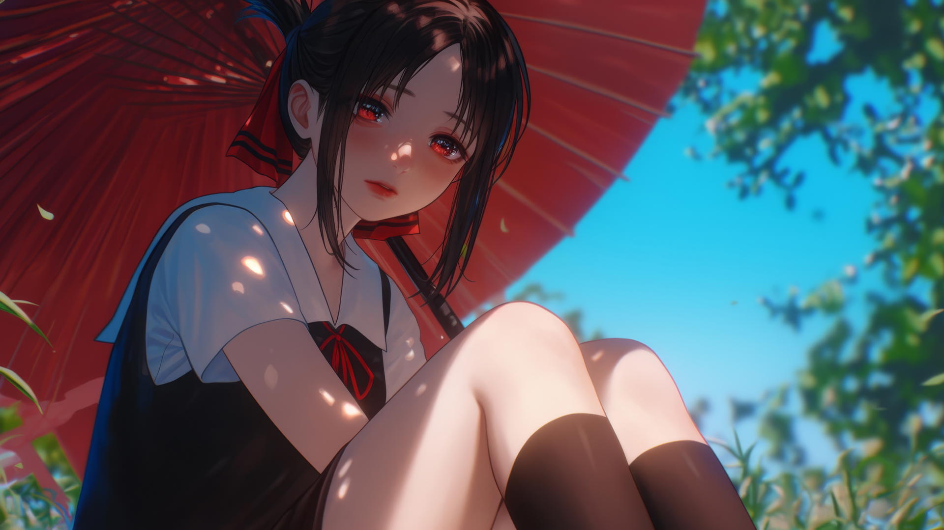 Kaguya Shinomiya, anime character, elegant and composed