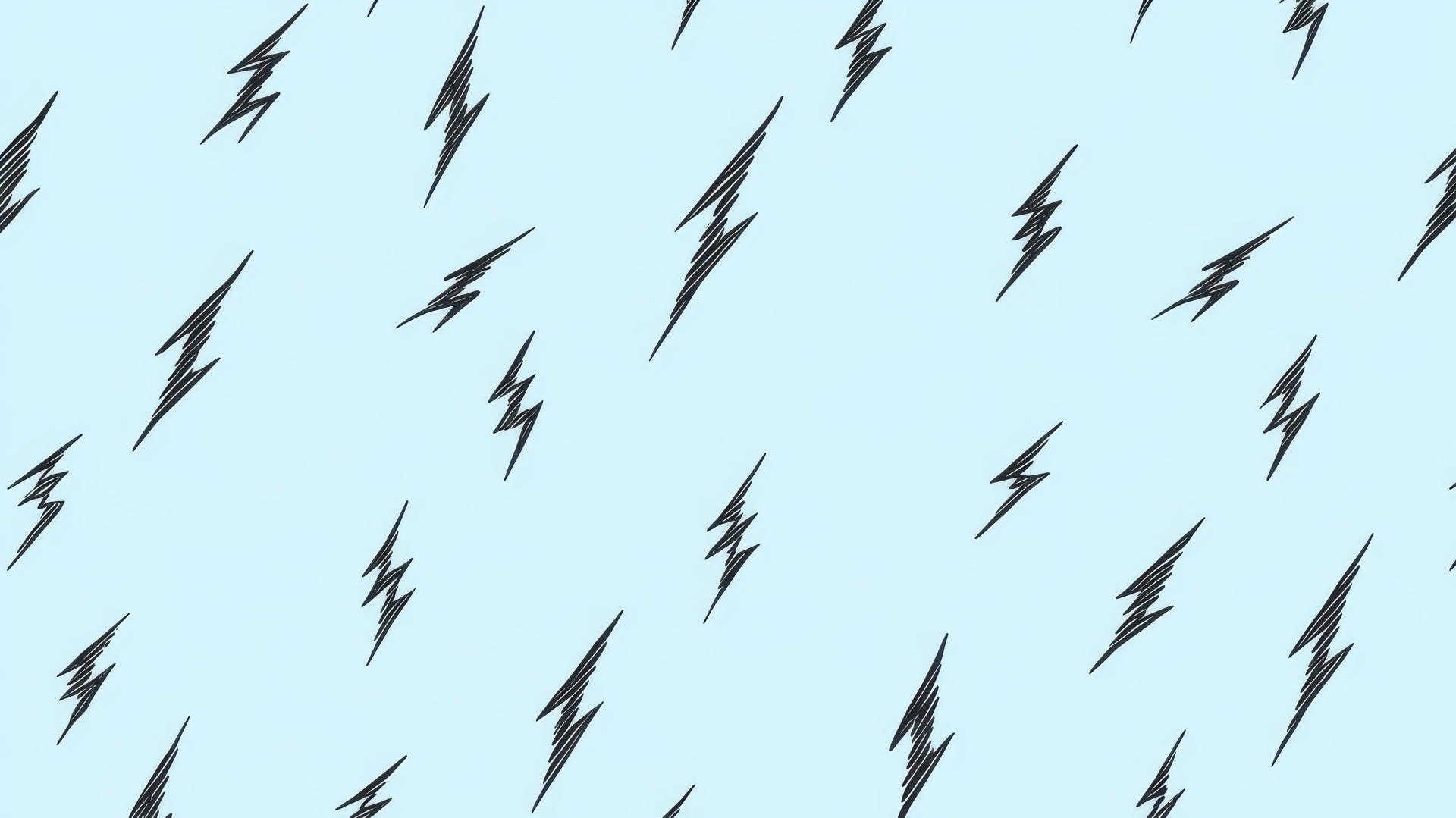 preppy wallpaper with simple lightning bolts in monochrome on a light blue background