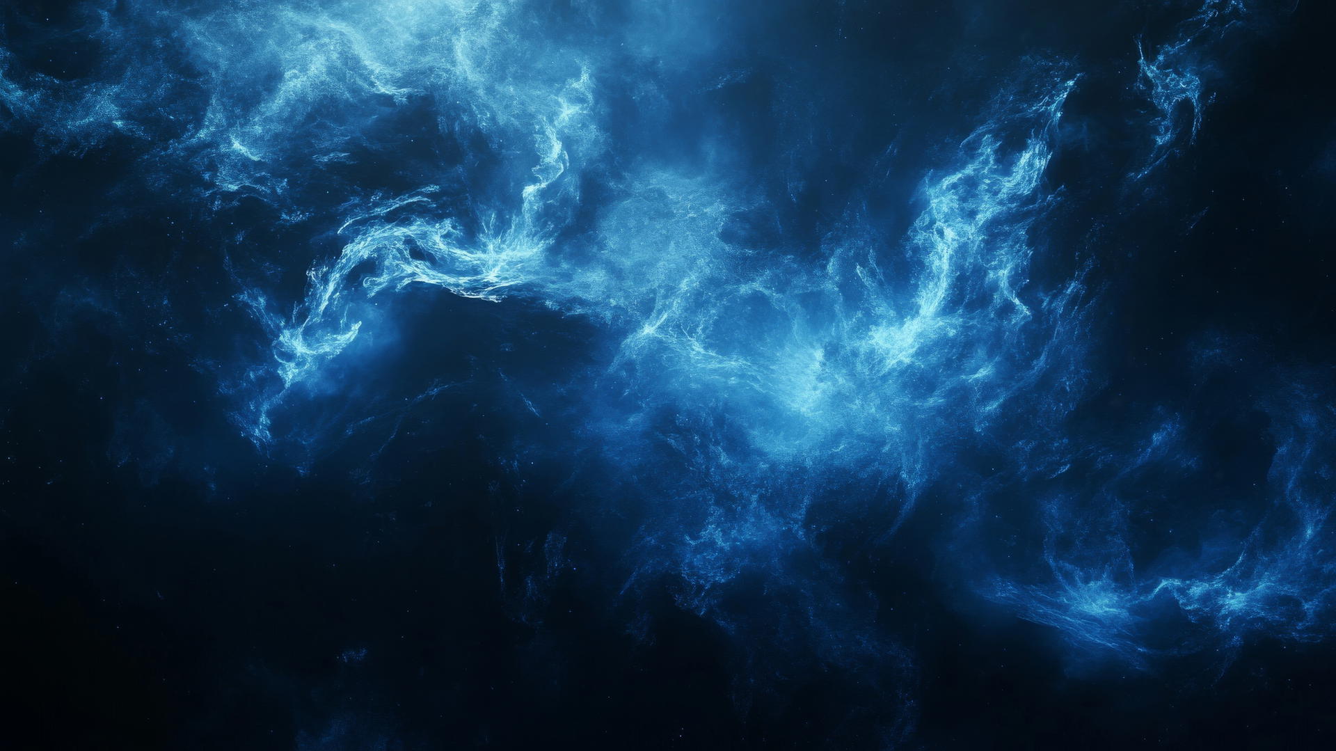 dark blue aesthetic wallpaper with abstract wisps of blue smoke swirling against a dark background