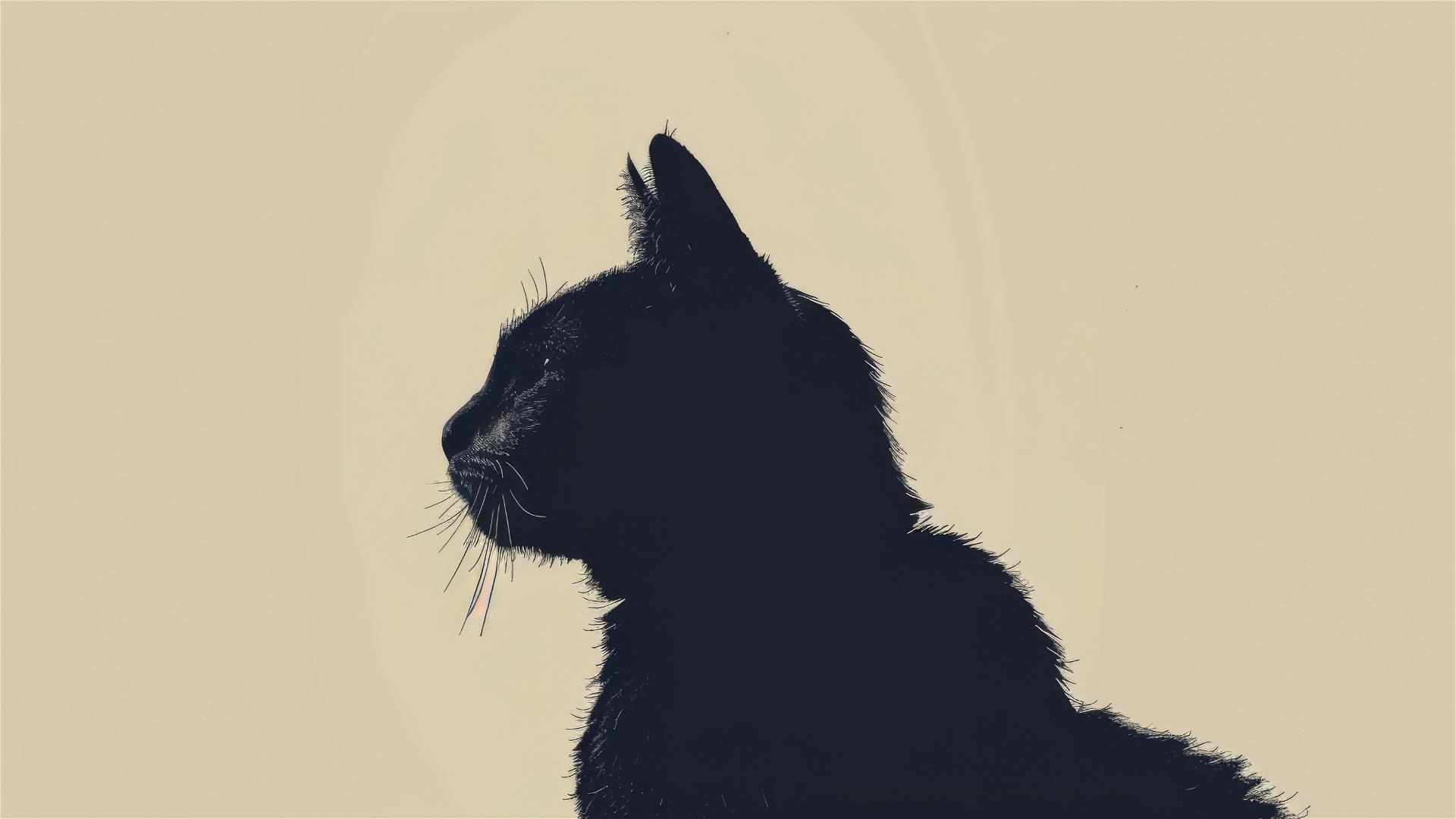 Minimalistic, highly detailed 8K cat design