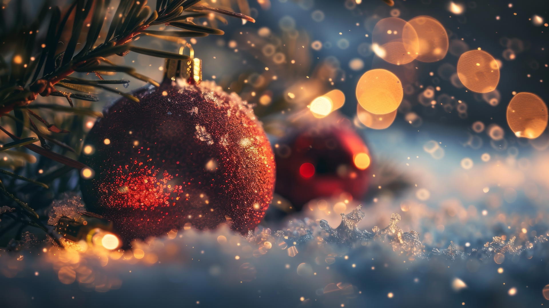 festive Christmas background with holiday themes