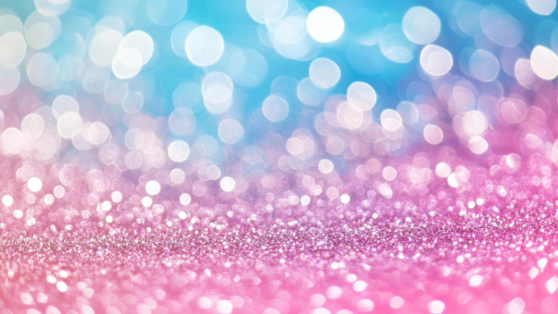Pink and blue wallpaper with shimmering ombre effect and glittering particles
