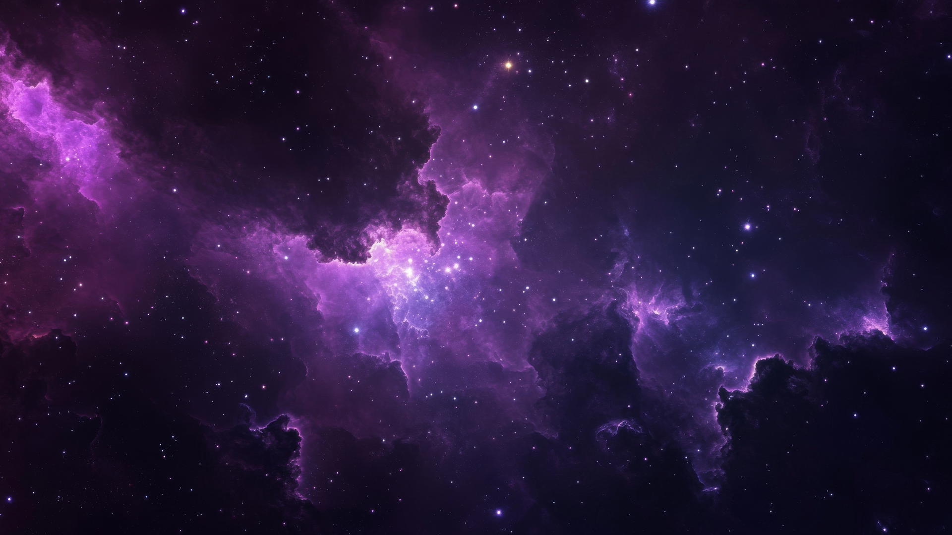 dreamy galaxy-themed purple wallpaper 4k with star clusters and glowing nebulae