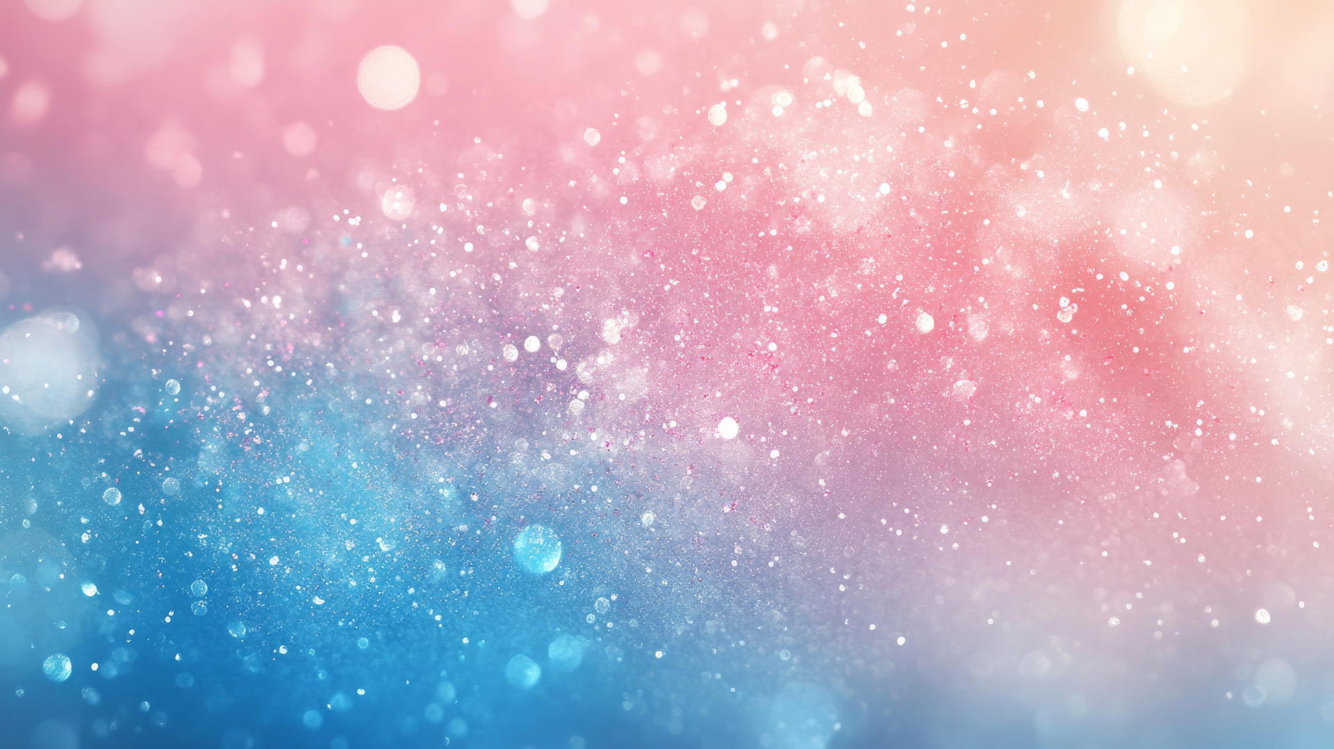 pink and blue wallpaper with shimmering ombre effect and glittering particles