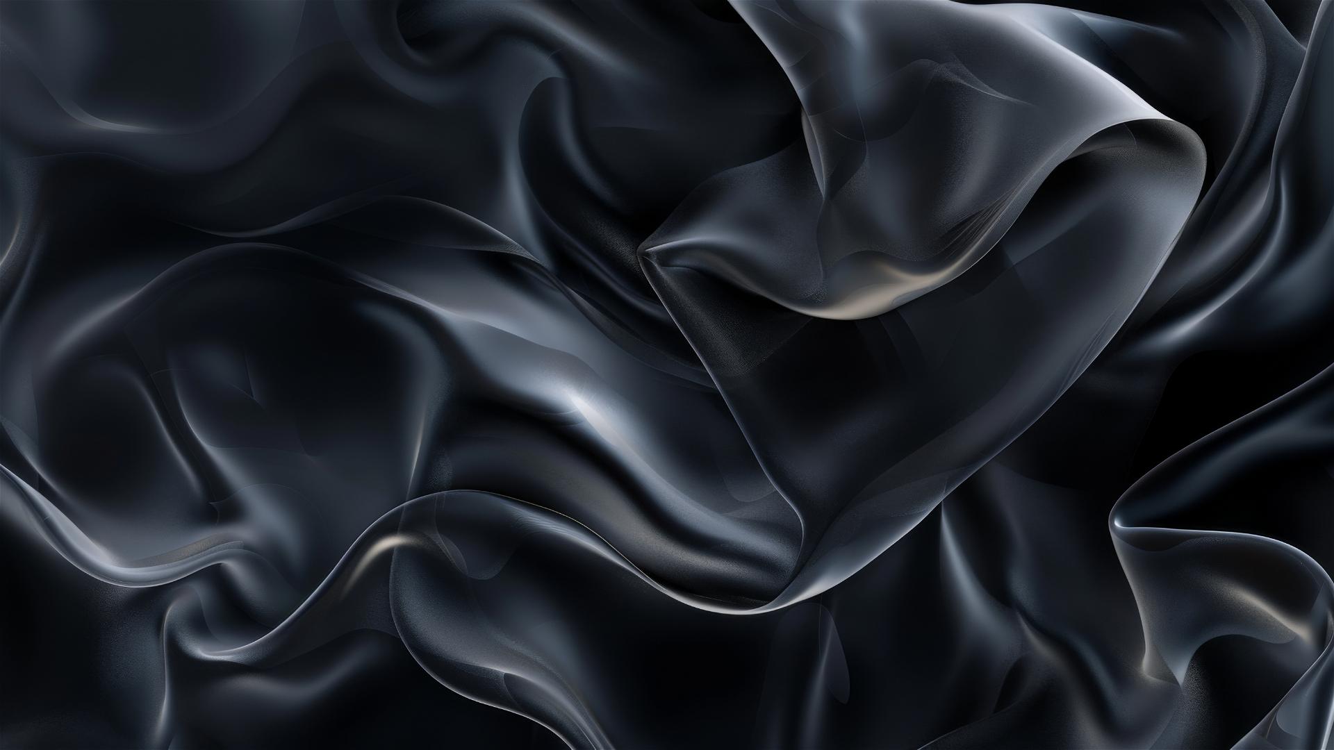 Dark charcoal flowing shapes on iPhone background