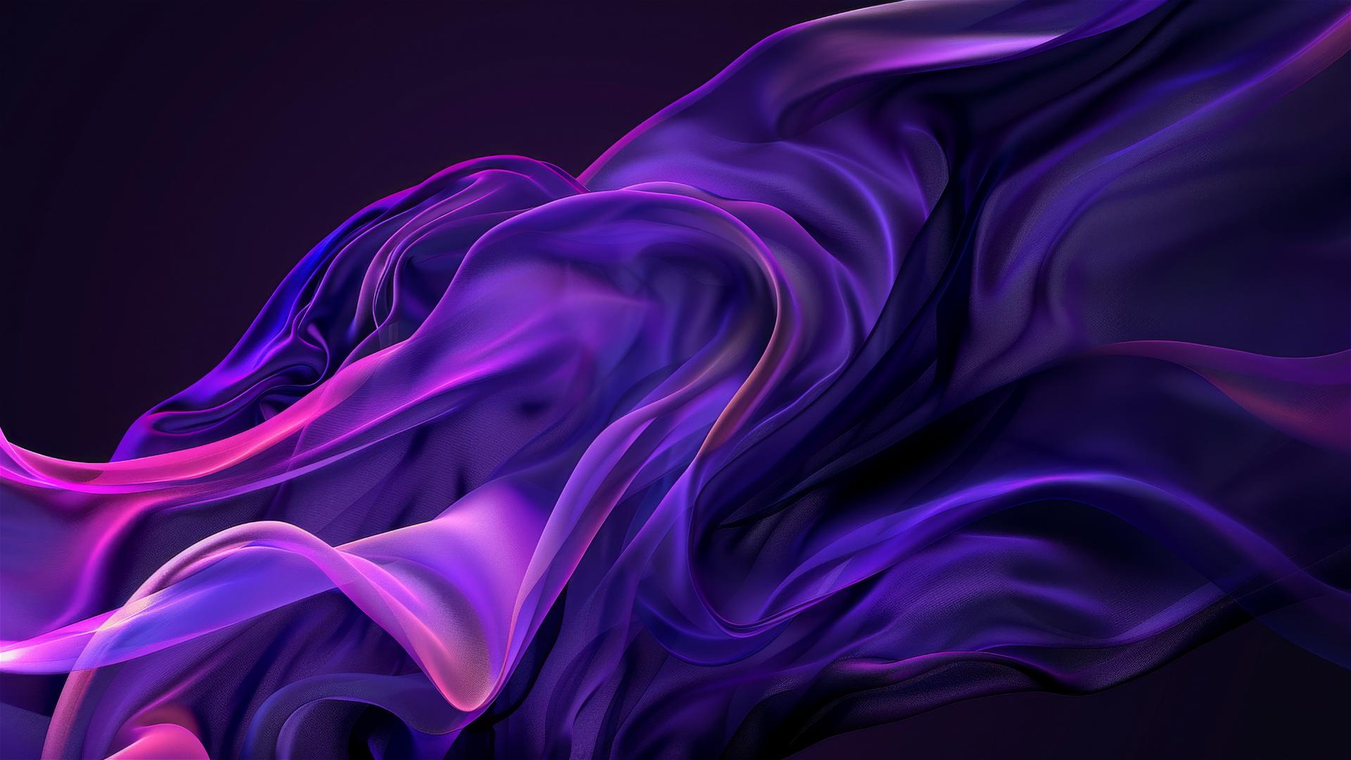 Flowing black amethyst shapes on iPhone background