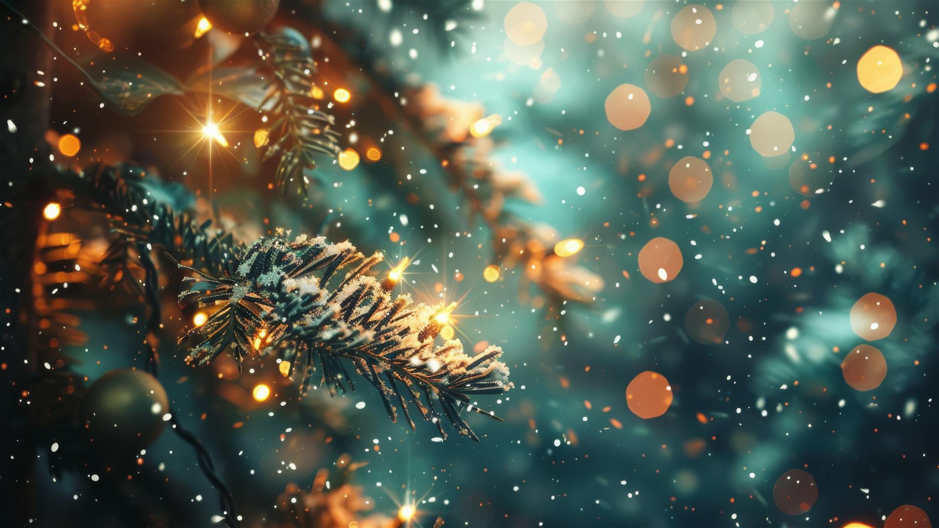 Aesthetic 4K Christmas background