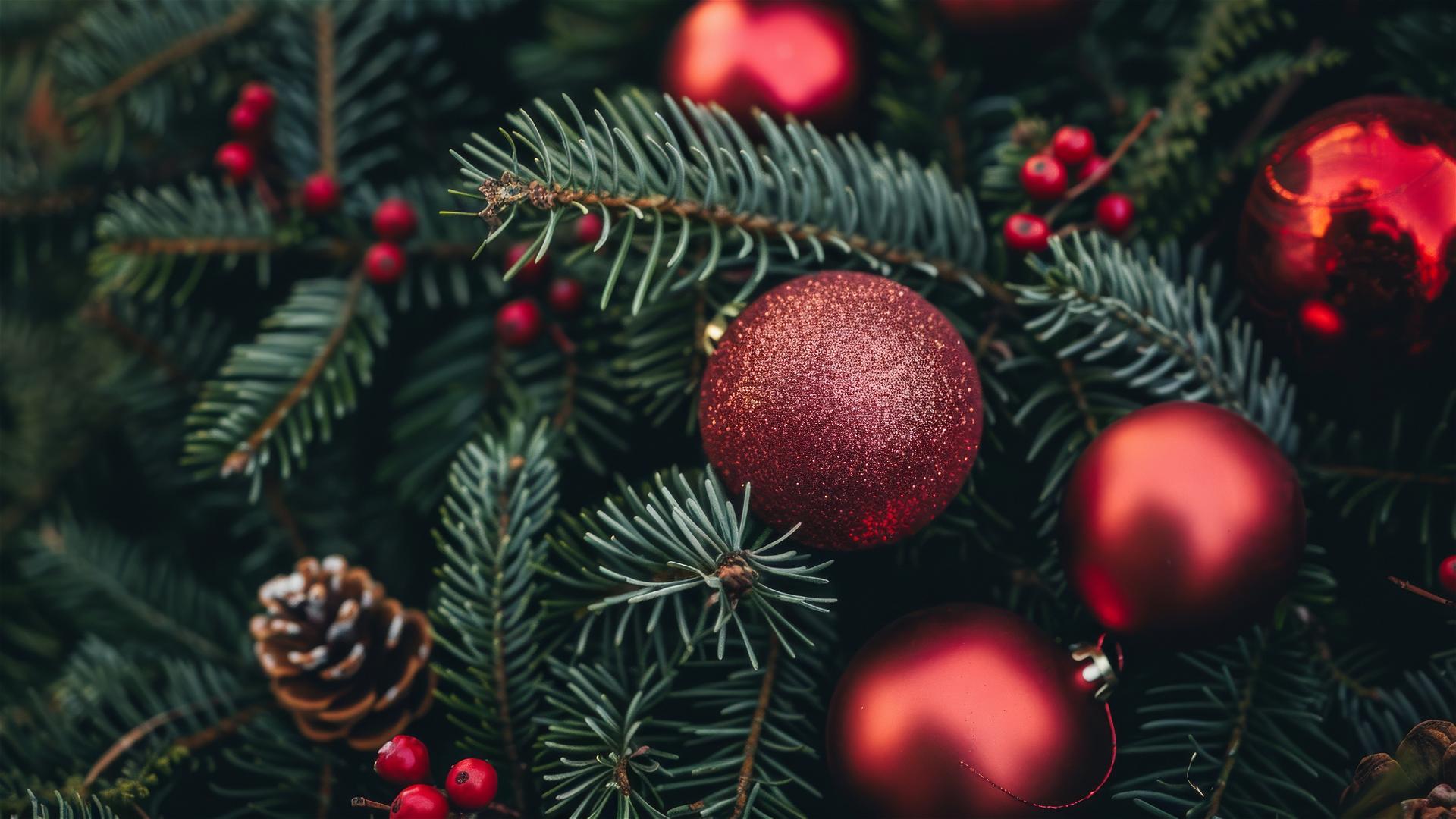 Aesthetic Christmas background in 4K for iPhone