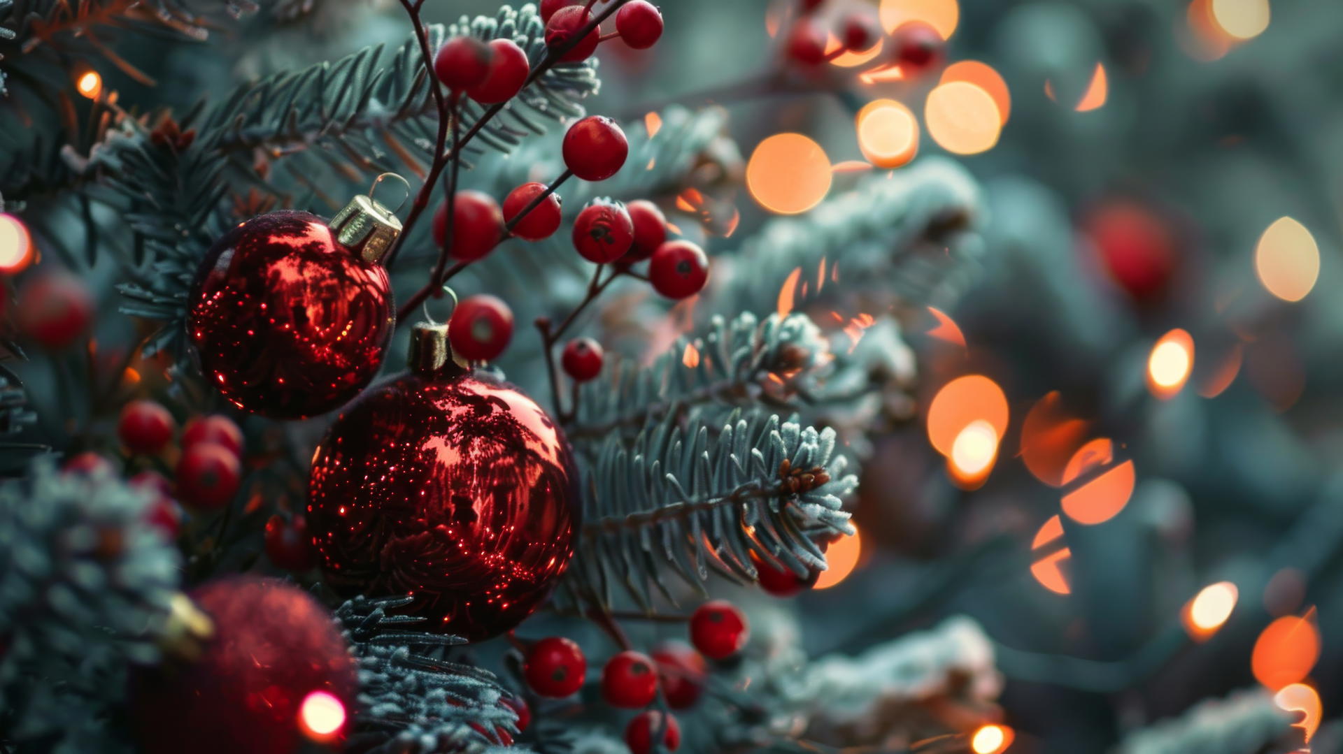 Festive Christmas-themed background in 4K resolution