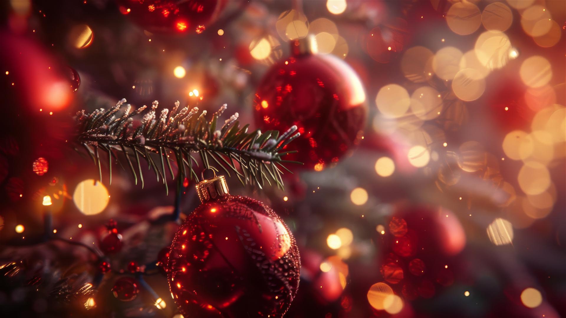 Christmas-themed background in 4K resolution.