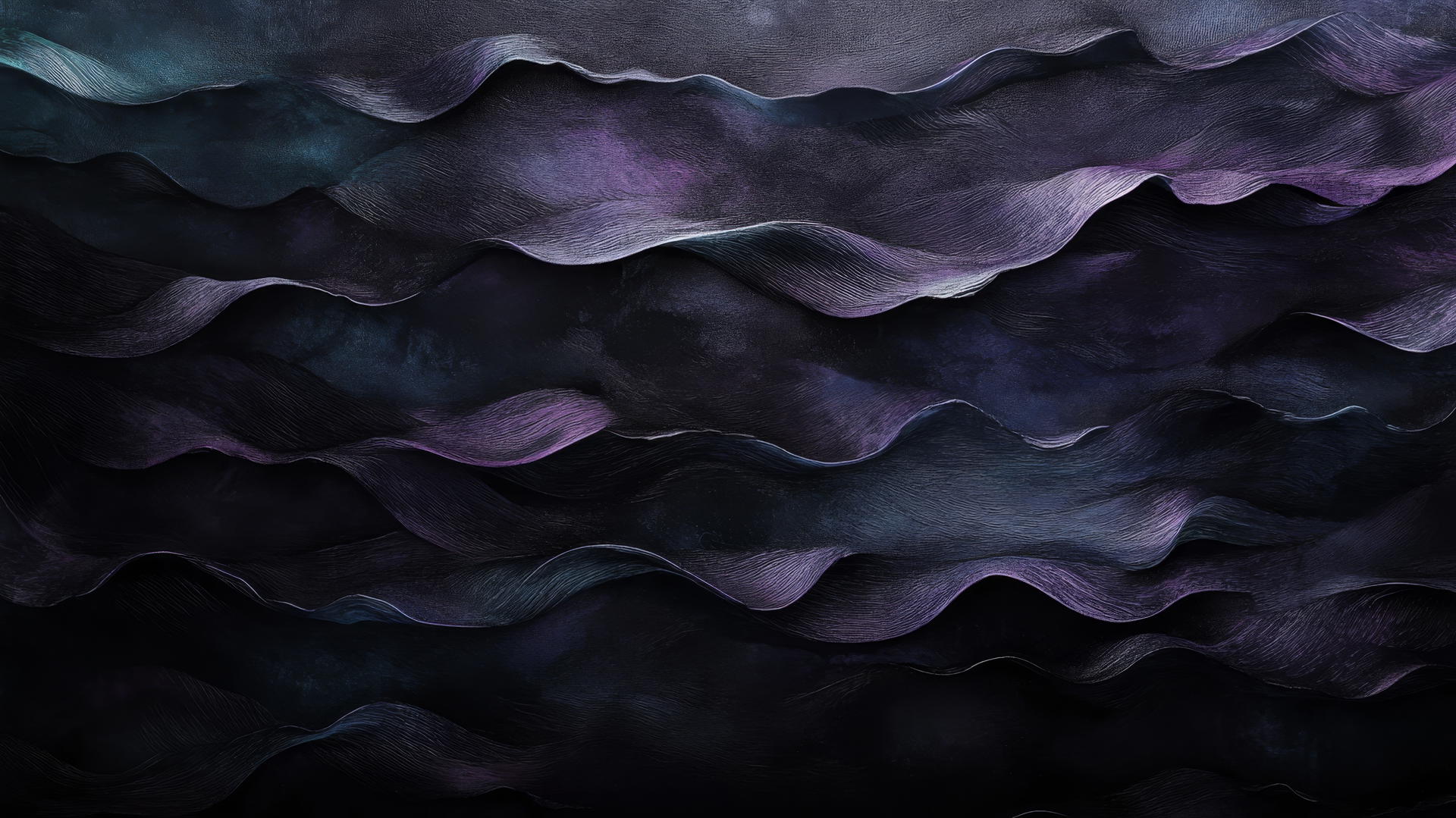 black wallpaper for girls with subtle waves of dark purple and teal