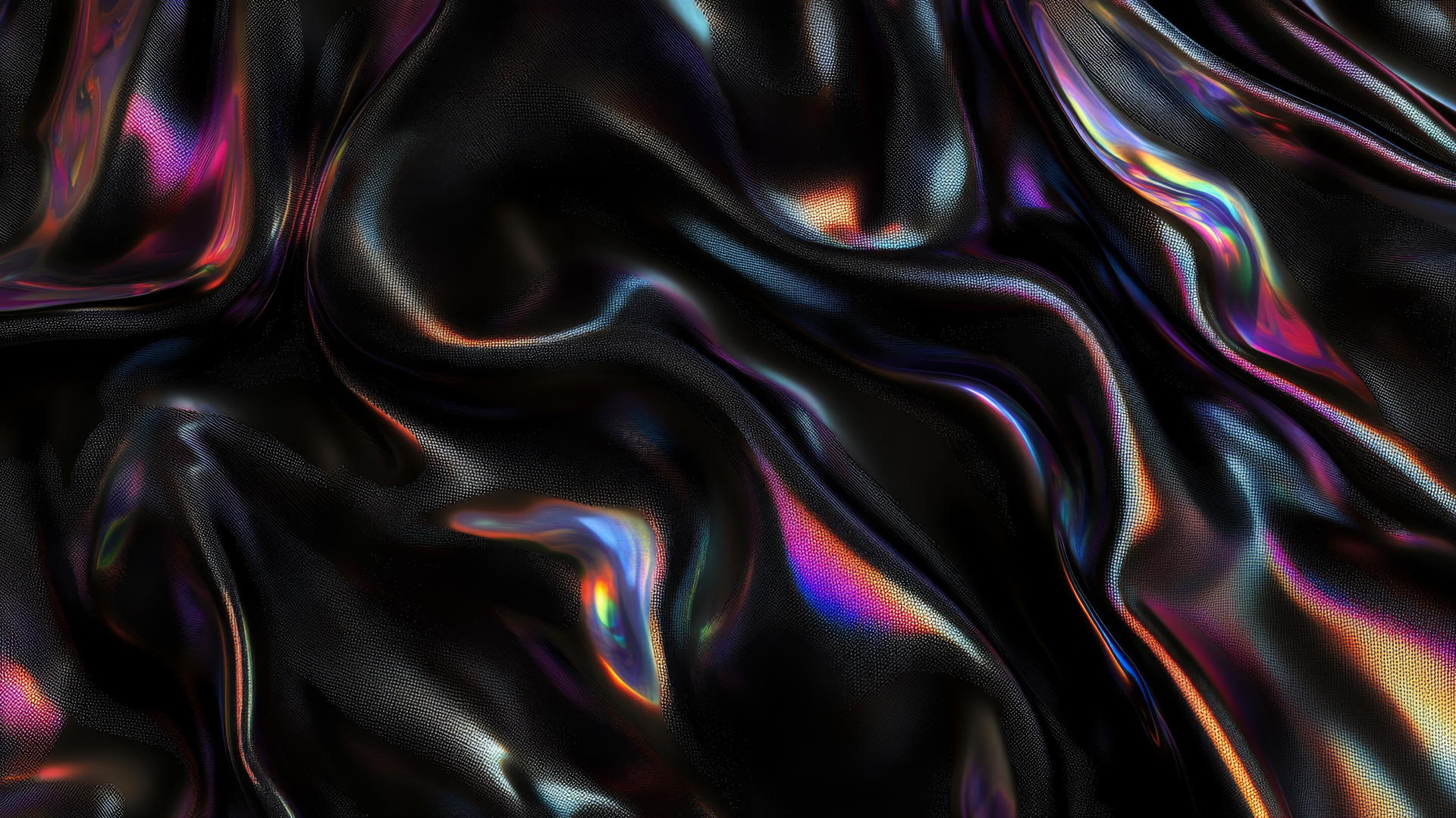 black wallpaper for girls with holographic effects and abstract shapes