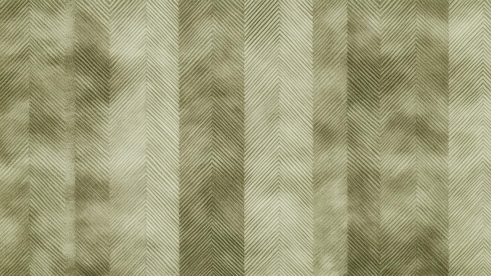 olive green wallpaper with subtle herringbone pattern