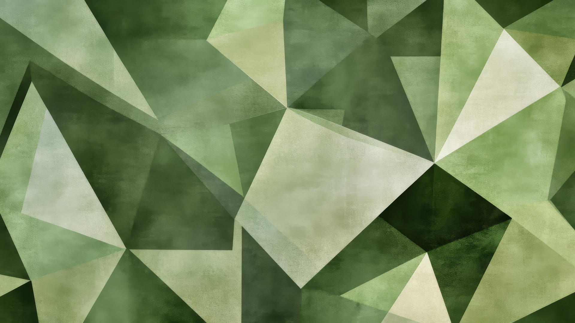 sage green wallpaper with geometric pattern of overlapping triangles and polygons