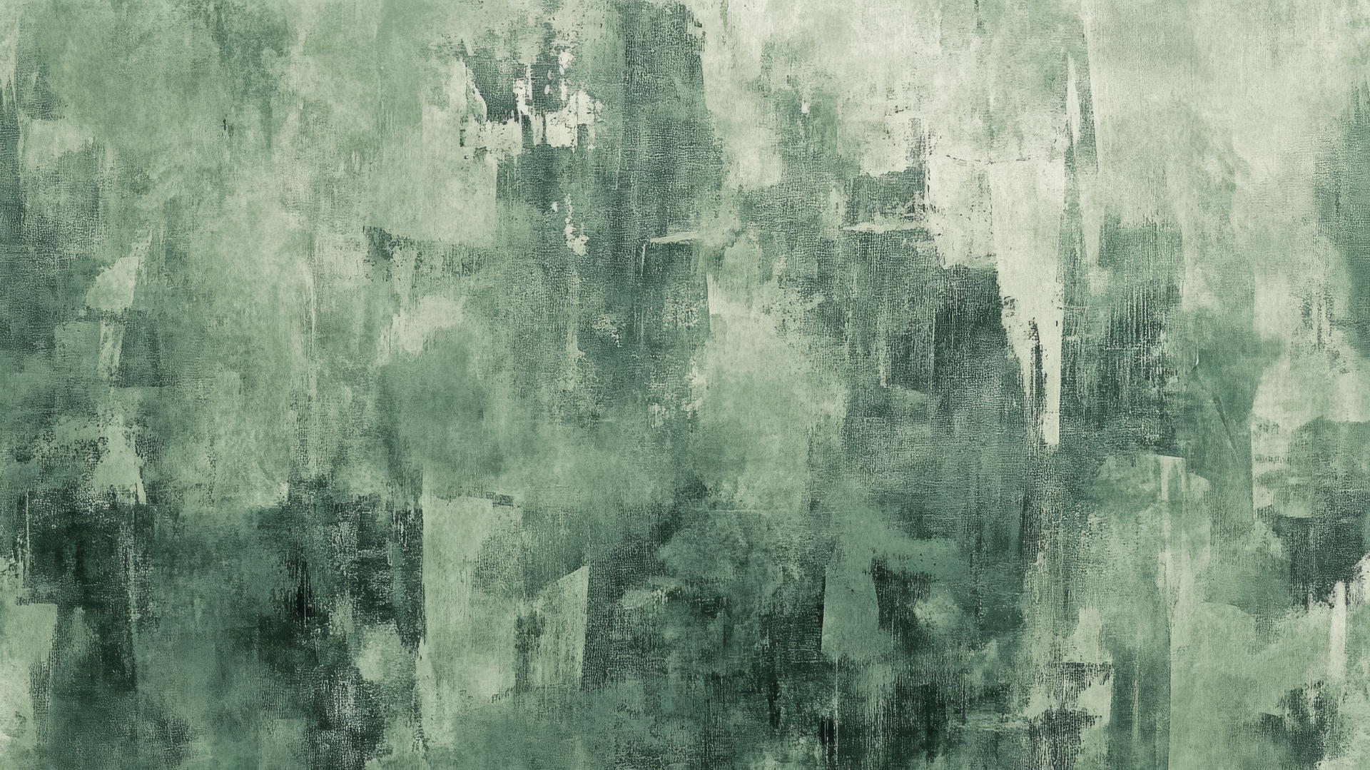 Sage green wallpaper with textured brush strokes for an abstract, flowing design.