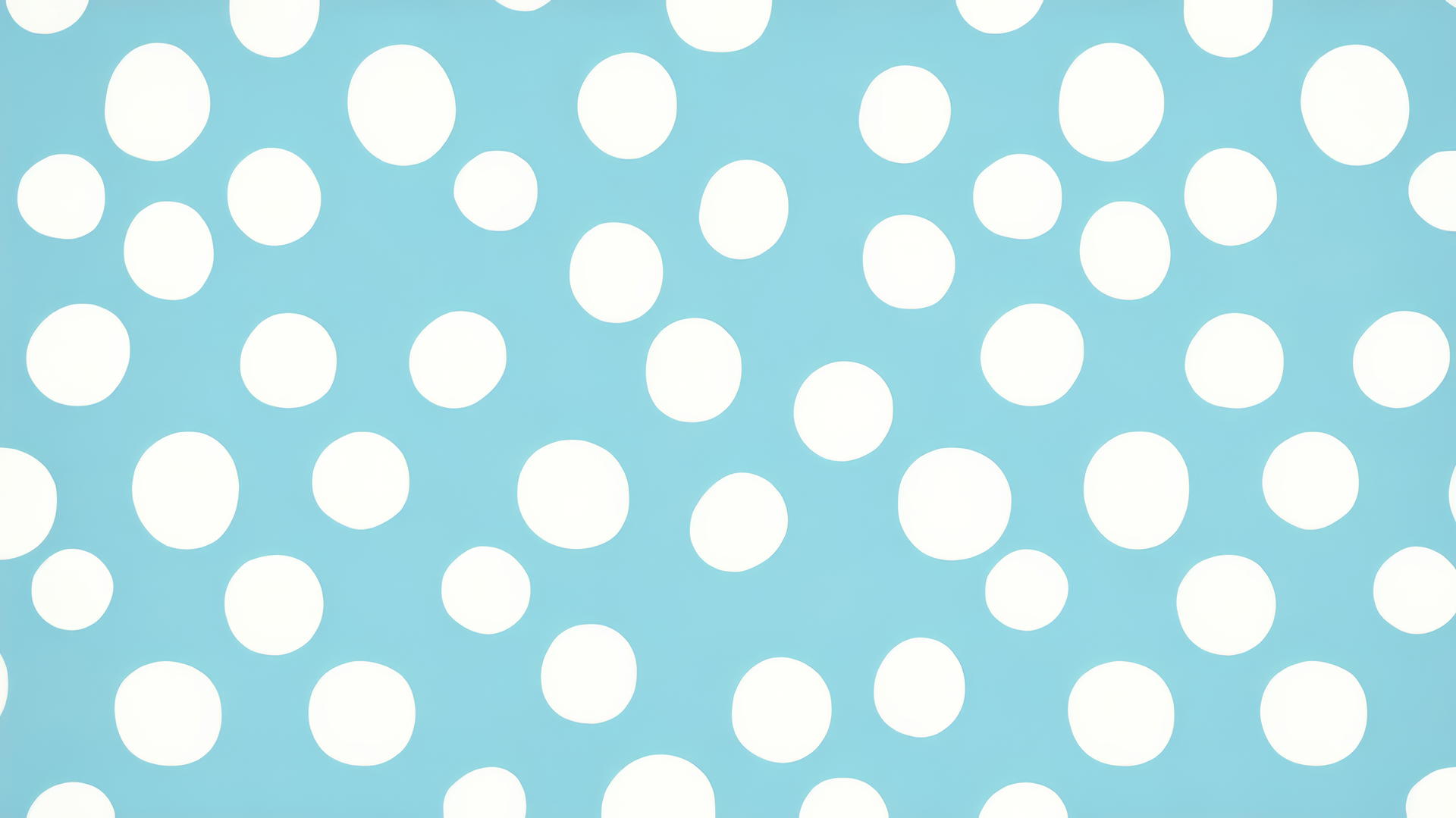 Light blue wallpaper with playful white polka dots