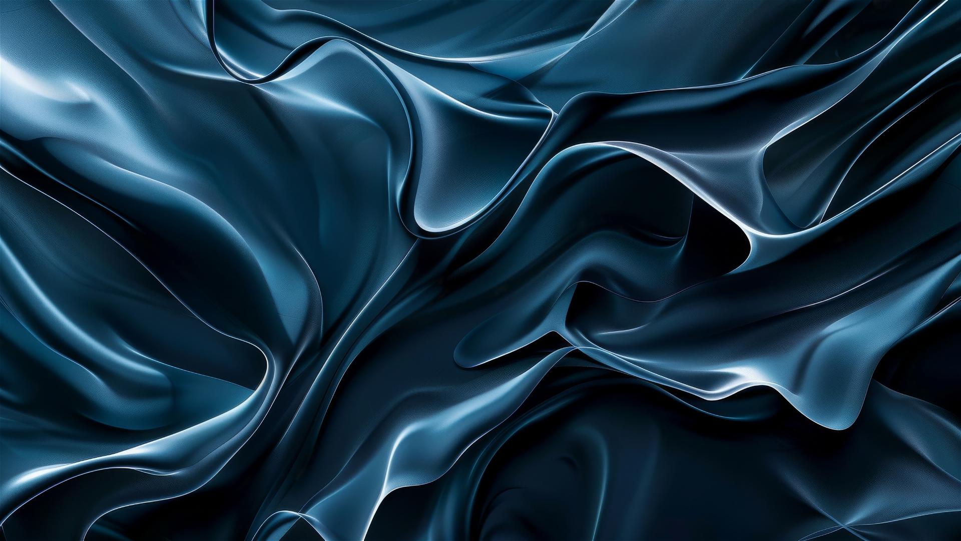 Black azure flowing shapes on iPhone