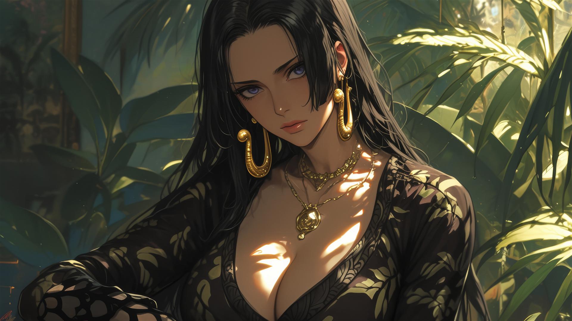 Boa Hancock from One Piece in art gallery