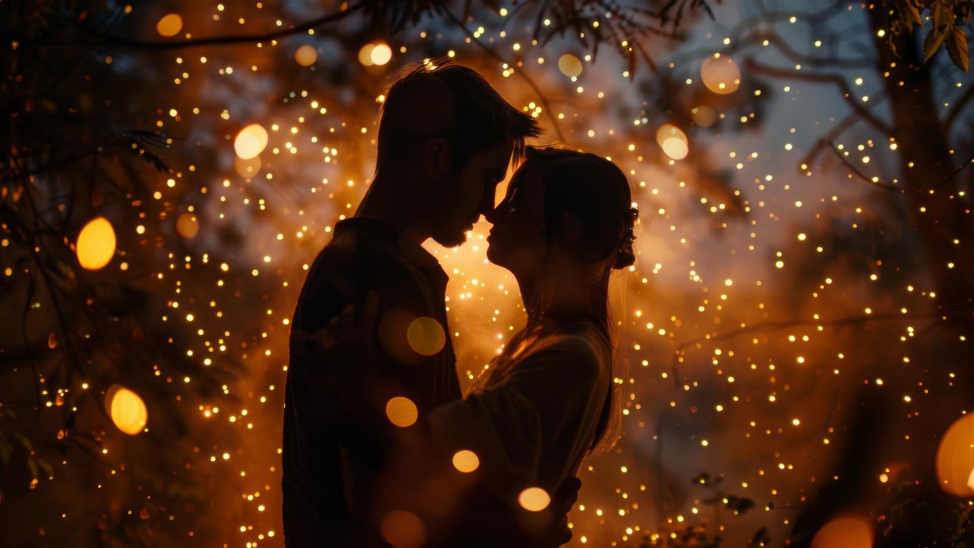 Romantic image of a couple