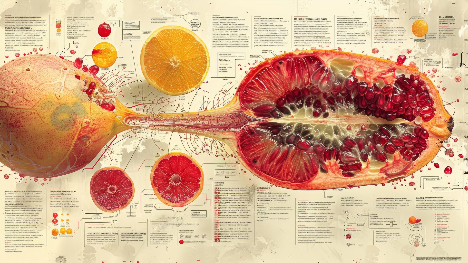 Infographic of a unique fruit's anatomy