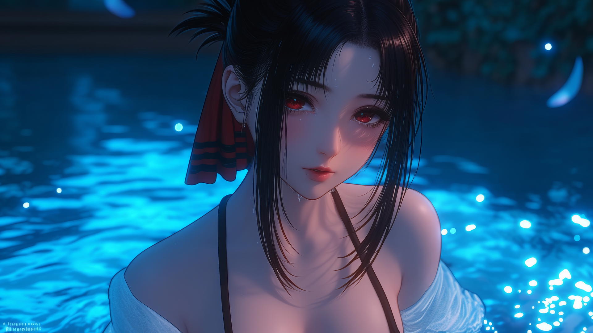 Kaguya Shinomiya with red eyes from Kaguya-sama: Love is War