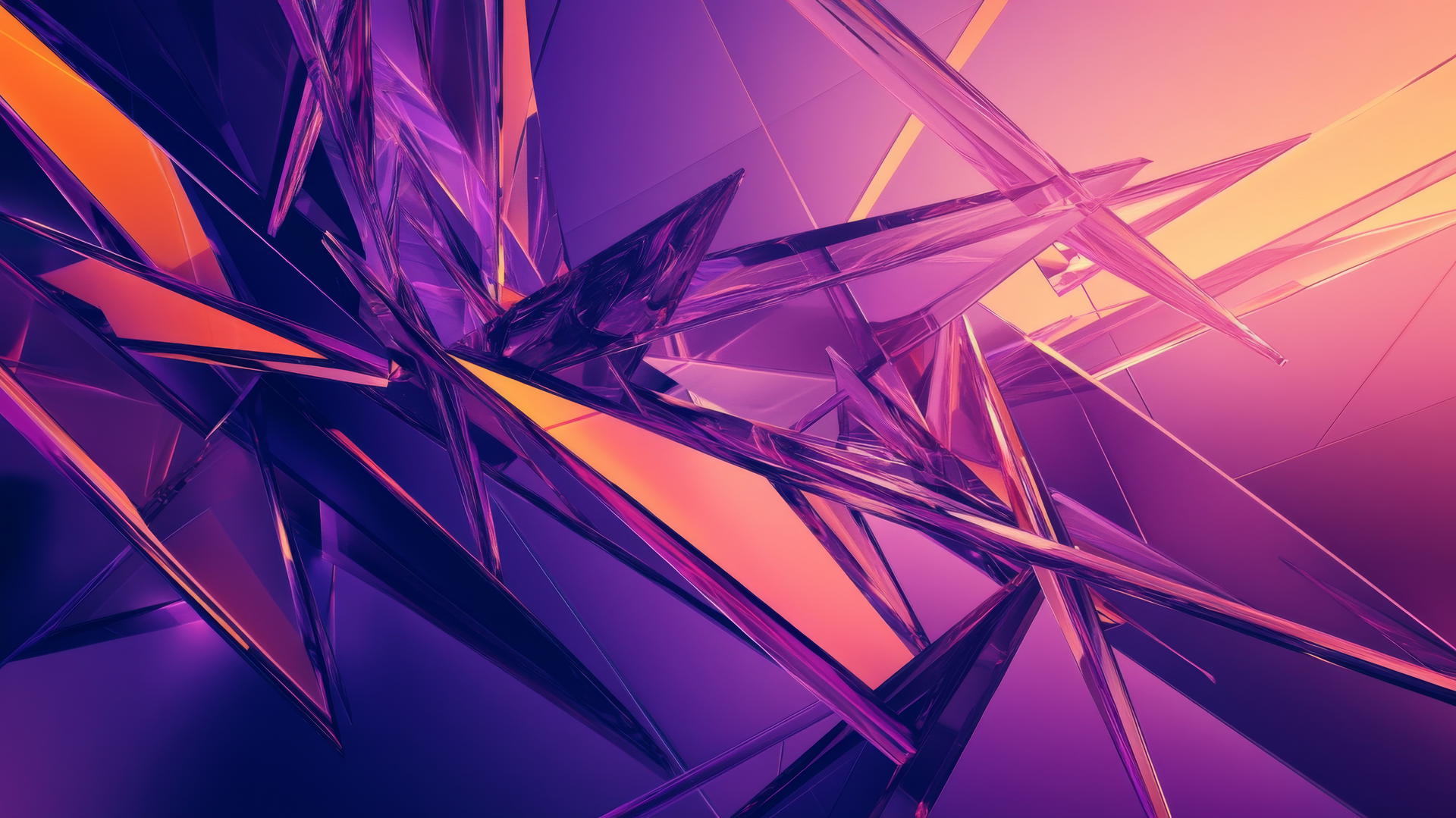 purple wallpaper 4k with sharp angular lines and dynamic shapes